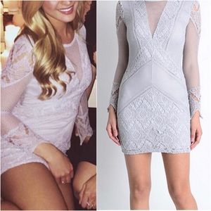 Nellis - Grey Crochet Mini Dress